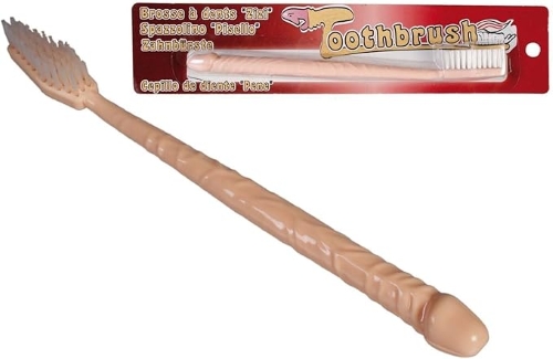 Penis-shaped toothbrush