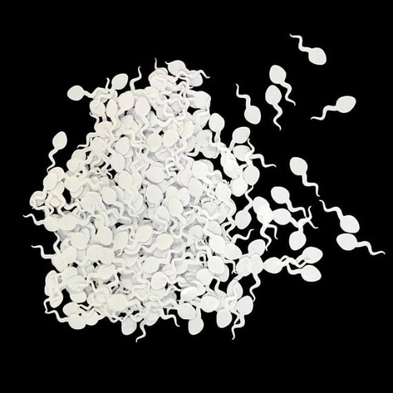 SPERM-SHAPED CONFETTI