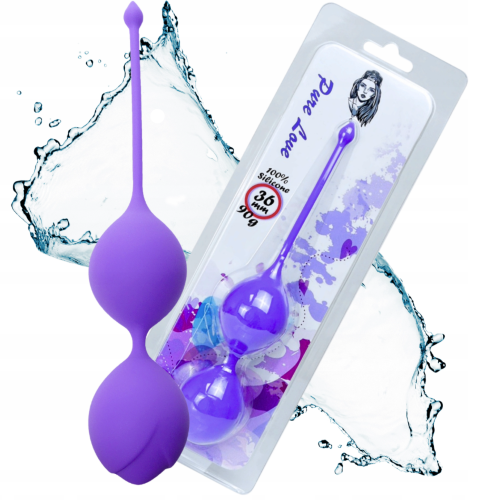 Μωβ Μπάλες Kegel Silicone 36cm - 90gr